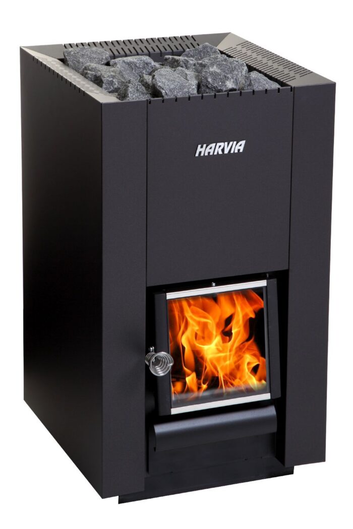 Harvia Linear 18 Compact puuküttekeris + kivid 10-15cm 2 kasti