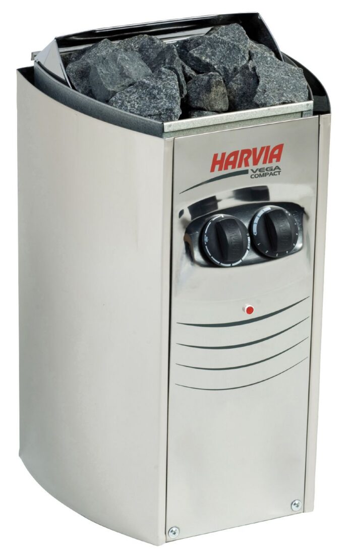 Harvia Vega Compact BC35 3,5 kW Steel elektrikeris + 5-10cm kivid 1kast